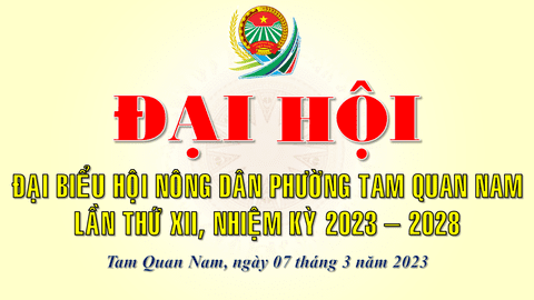 Hoạt động Hội Nông dân phường Tam Quan Nam, nhiệm kỳ 2018 - 2023